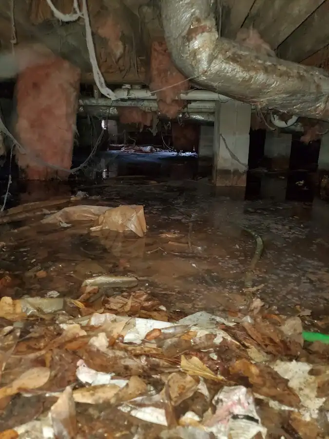 Crawl space flood assessment for Commercial Water Damage Restoration in Chadron