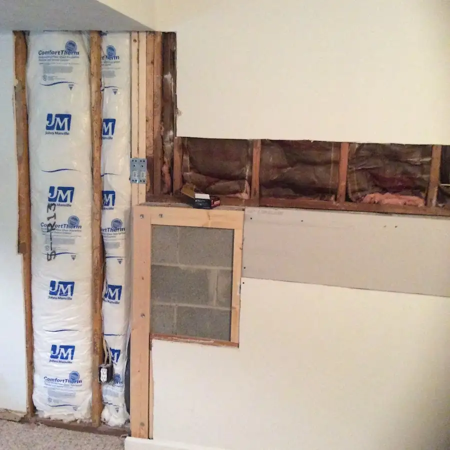 Wall insulation replacement during Structural Drying in Chadron